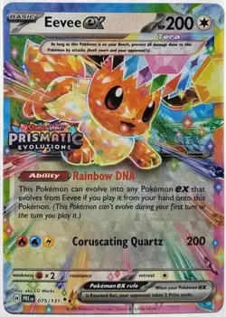 Eevee Ex Pokemon Prismatic Evolutions Stamped Promo 75/131 Sealed - Image 1
