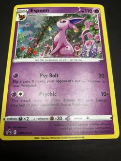 Pokemon TCG - Espeon SWSH174 SWSH: Sword & Shield Promo Cards Holo - LP Cond… - Image 2
