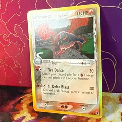 Pokemon TCG Salamence 14/113 EX Delta Species 2005 Reverse Holo Rare Card - Image 2