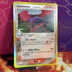 Pokemon TCG Salamence 14/113 EX Delta Species 2005 Reverse Holo Rare Card - Image 3