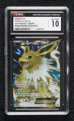 Jolteon EX (Generations) Pokemon Mega Powers Collection Alternate Art CGC 10 - Image 1