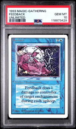 FEEDBACK Unlimited PSA 10 Vintage MTG [Nostalgium] - Image 1
