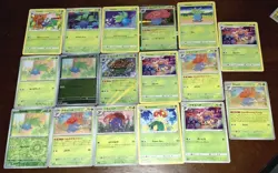 Oddish Gloom Vileplume & Bellossom Pokemon TCG Mixed 17 Card Lot - Image 1