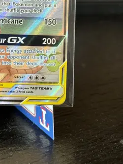 Pokemon Rowlet & Alolan Exeggutor GX TAG TEAM Ultra Rare Full Art Holo 215/236 - Image 3