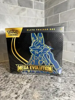 Pokemon TCG ETB Mega Evolution Lucario Elite Trainer Box - Factory Sealed - Image 1