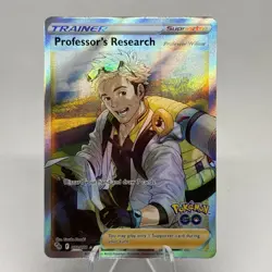 Pokemon TCG Professor's Research 078/078 Pokemon Go Full Art Pokemon TCG - Image 1