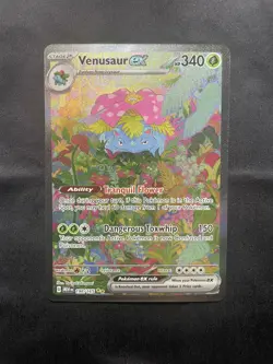 Venusaur ex 198/165 SIR Full Art Pokemon 151 Holo Rare Scarlet Violet - Image 1