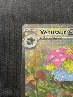 Venusaur ex 198/165 SIR Full Art Pokemon 151 Holo Rare Scarlet Violet - Image 2
