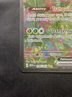 Venusaur ex 198/165 SIR Full Art Pokemon 151 Holo Rare Scarlet Violet - Image 4