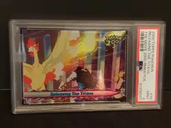 PSA 9 Releasing the Titans 39 RAINBOW FOIL Topps POP 1 BEST!! Pokemon Movie 2000 - Image 2
