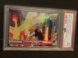 PSA 9 Releasing the Titans 39 RAINBOW FOIL Topps POP 1 BEST!! Pokemon Movie 2000 - Image 4