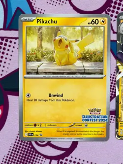 Pokemon TCG - Illustration Contest BUNDLE (x3) - Pikachu SVP 214 - NM - Image 2