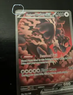 Pokemon Bloodmoon Ursaluna ex 168/131 Sv: Prismatic Evolutions Holo Rare - Image 3