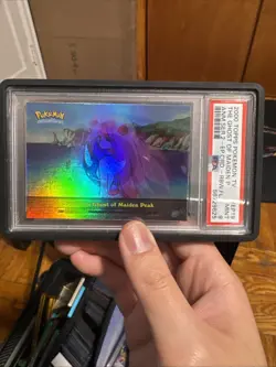 Topps 2000 Pokemon TV Series The Ghost of Maiden Peak Rainbow Foil PSA 9 - Image 1