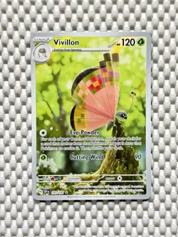 Vivillon 193/191 Full Art Holo Pokemon Sv08: Surging Sparks English Near Mint#51 - Image 1