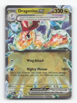 Pokemon TCG - Dragonite ex 159/197 Near Mint Double Rare Obsidian Flames - Image 1