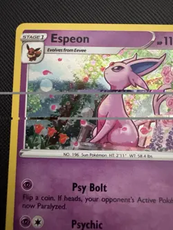 Pokemon Espeon SWSH174 Sword & Shield Black Star Promo Cosmos Holo LP - Image 2