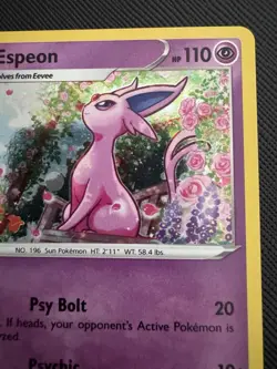 Pokemon Espeon SWSH174 Sword & Shield Black Star Promo Cosmos Holo LP - Image 3