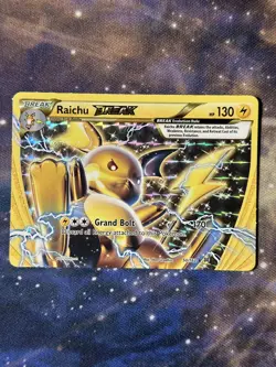Raichu BREAK 50/162 INVERTED BACK Error Holo Rare XY Breakthrough Pokemon VLP - Image 3