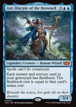 Lier, Disciple of the Drowned MTG Tarkir: Dragonstorm Commander Mythic NM x1 - Image 1