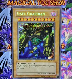 Yugioh Gate Guardian MRD-000 Secret Rare Holo Bleed Original Print Konami 2002 - Image 1