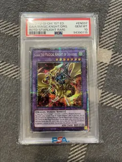 Yugioh Gaia The Magical Knight Of Dragons ROTD-EN037 PSA 10 Starlight Rare - Image 1
