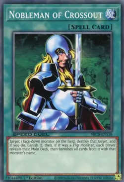 Yugioh! LP Nobleman of Crossout - SBCB-EN138 - Secret Rare - 1st Edition Lightly - Image 1
