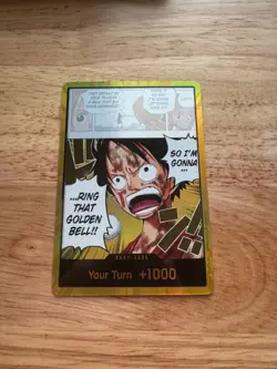 One Piece TCG OP15 Gold Don!!! English Adventure on Kami’s Island Luffy CCG - Image 1