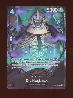One Piece English OP06-090 Dr. Hogback Alternate Art Rare - Image 1