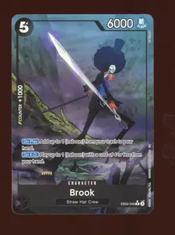 One Piece English EB02-048 Brook Alternate Art Rare - Image 1