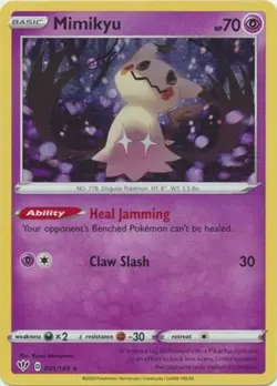Mimikyu 081/189 Darkness Ablaze Cosmos Holo Promo Pokemon Card NM - Image 1