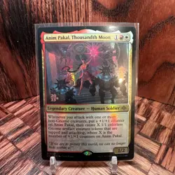 MTG Foil Anim Pakal, Thousandth Moon NM Lost Caverns Of Ixalan Magic Card - Image 1