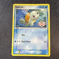 2007 City Championships Squirtle 63/100 Crystal Guardians Pokemon Card Rare - Image 1