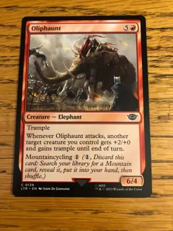 Magic MTG Lord of the Rings Oliphaunt 139 NM+ - Image 1