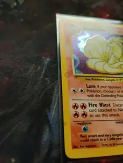 Ninetales 12/102 Base Set Rare Holo Pokemon Card HP - Image 4