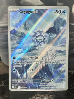 Pokemon Card🔥Cryogonal 111/086🔥Black Bolt Illustration🔥Rare🔥Full Art Holo🔥 - Image 1