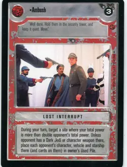 Star Wars CCG Cloud City Rare's, Cards Are Nr-Mint. Drop Down Box Sale. - Image 4