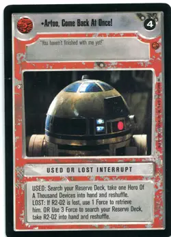 Star Wars CCG Cloud City Rare's, Cards Are Nr-Mint. Drop Down Box Sale. - Image 5