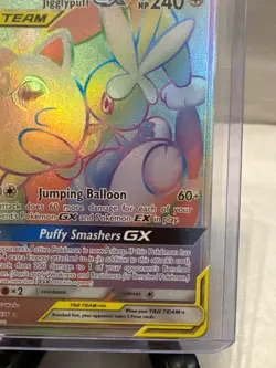 Mega Lopunny & Jigglypuff GX (Secret) 261/236 Cosmic Eclipse Pokemon Card NM - Image 4