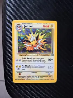 Pokemon Jolteon Jungle Holo Rare Unlimited 4/64 1999 English Card - Image 1