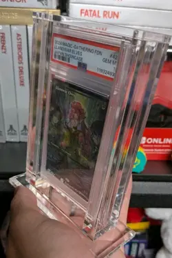 Llanowar Elves (Showcase) Foundations Foil PSA 10 ENGLISH + Acrylic Display - Image 4