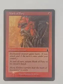 Magic The Gathering - Urza's Destiny - FOIL - Mark of Fury 93/143 - Image 1