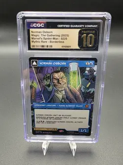MTG Norman Osborn (Borderless) Marvel's Spider-Man Regular 0220 CGC Pristine 10 - Image 1
