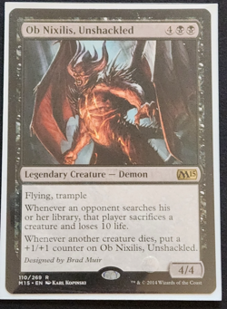 MTG Ob Nixilis, Unshackled-Core Set 2015 (M15)-#110/269-Rare-Regular-LP - Image 1