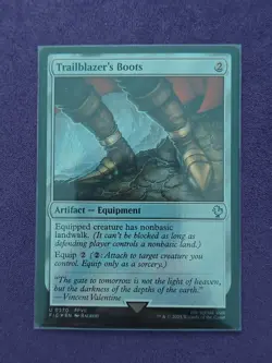 Trailblazer's Boots (Surge Foil) #370 (NM) Final Fantasy FIC Magic MTG - Image 1