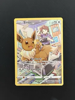 Pokemon Eevee TG11/TG30 Brilliant Stars Trainer Gallery Ultra Rare Holo Card - Image 1