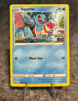 Pokemon TCG, Pokemon GO Squirtle SWSH233 Promo Holo, NM - Image 1