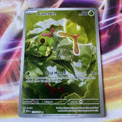 Caterpie 172/165 Illustration Rare 151 Pokemon NM - Image 1