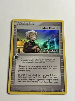 Pokemon TCG Holon Mentor 93/113 EX Delta Species Trainer Reverse Holo 2005 - Image 1
