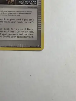 Pokemon TCG Holon Mentor 93/113 EX Delta Species Trainer Reverse Holo 2005 - Image 3